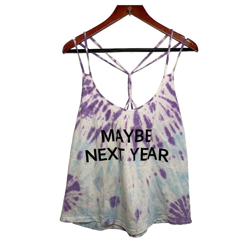 Southern Spirit Tie Dye Graphic Tank Top Size M